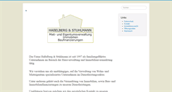 Desktop Screenshot of hasselberg-und-stuhlmann.de